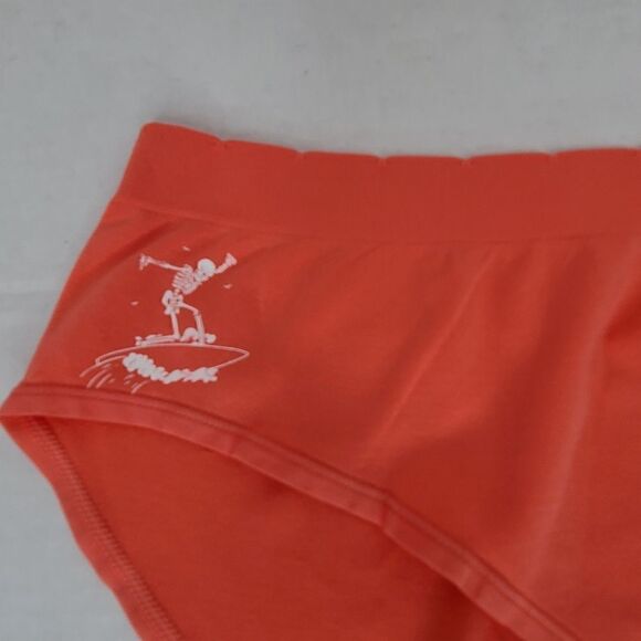 3X 22W 24W Torrid Coral Seamless Hipster Panty Surfing Skeleton NWT Plussize - Picture 2 of 9